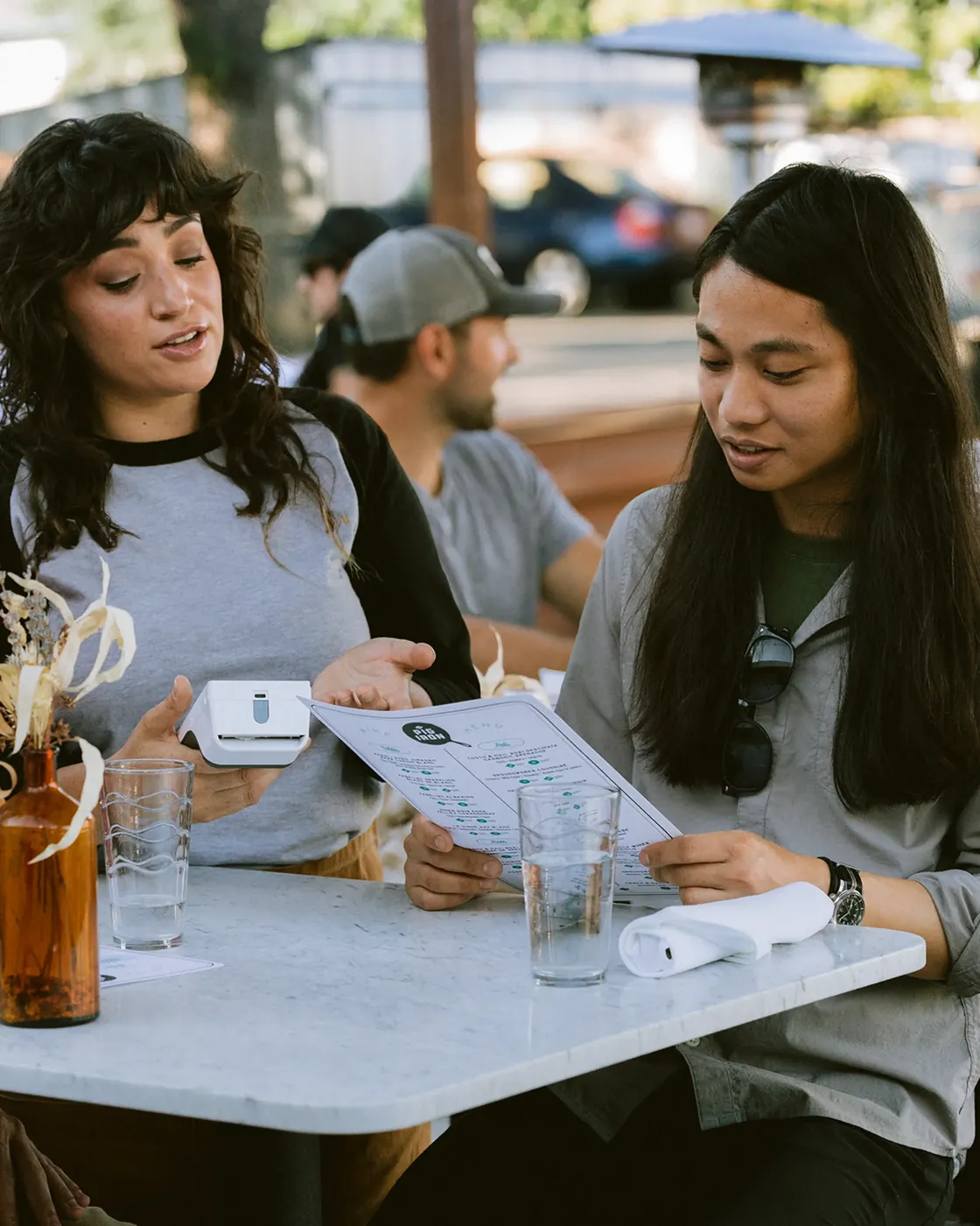 Tableside menu