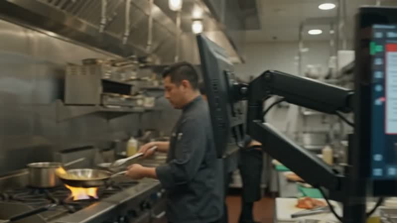 In the kitchen